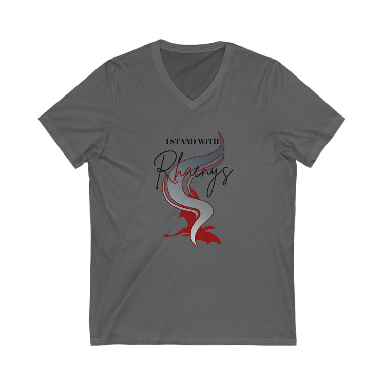 I Stand With Rhaenys V-Neck Tee