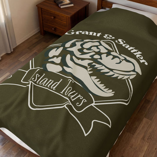 Grant & Sattler Island Tours Velveteen Plush Blanket
