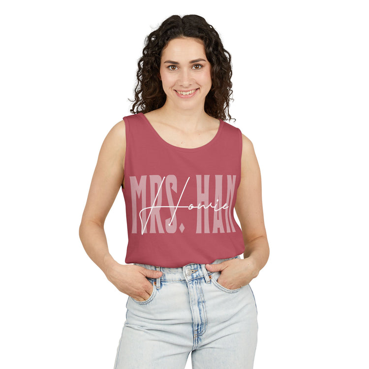 Mrs. Howie Han Unisex Garment-Dyed Tank Top - Fandom-Made