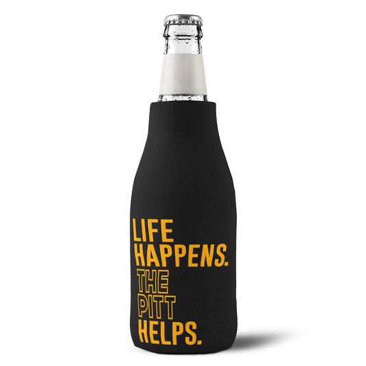 Life Happens The Pitt Helps Zip-Up Bottle Cooler Sleeve - Fandom-Made