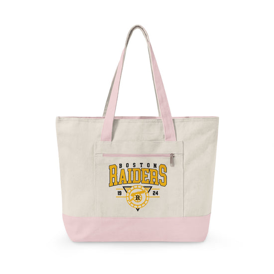 Boston Raiders Zippered Canvas Tote - Fandom-Made