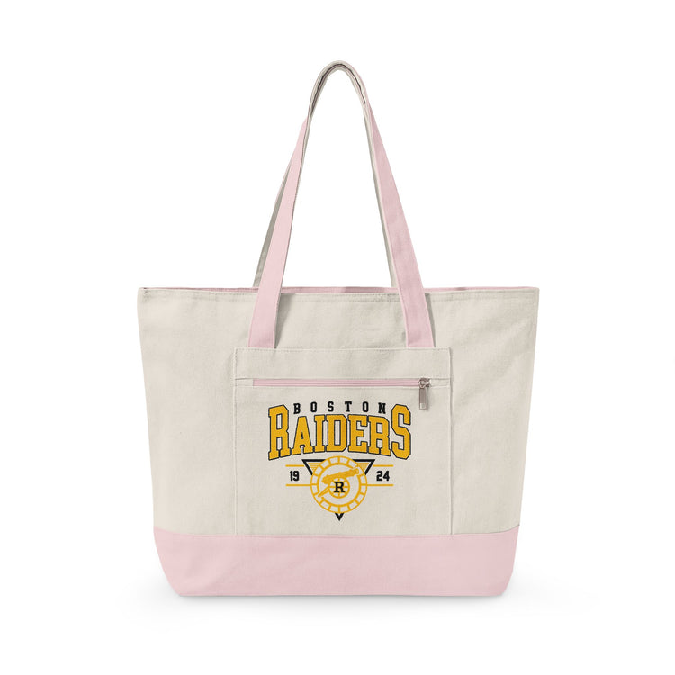 Boston Raiders Zippered Canvas Tote - Fandom-Made
