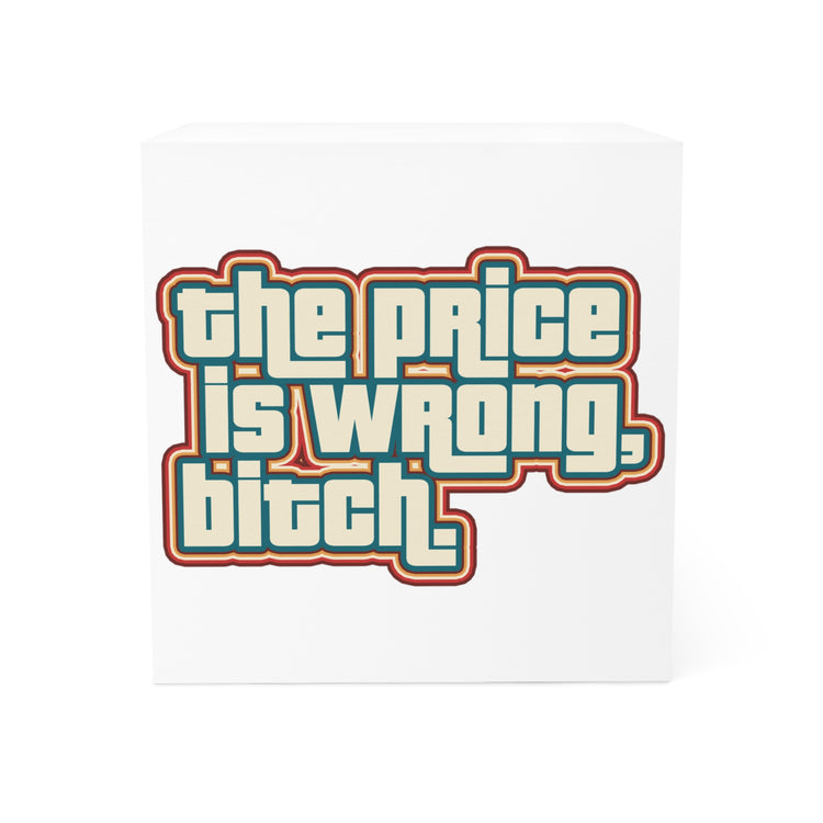 The Price Is Wrong Note Cube - Fandom-Made