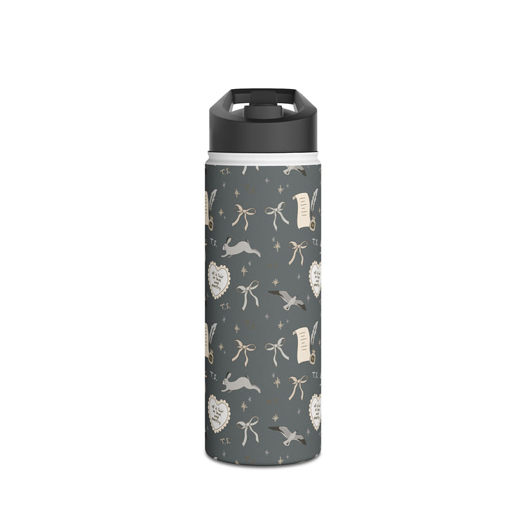 Tortured Poet All-Over Print Stainless Steel Water Bottle - Fandom-Made