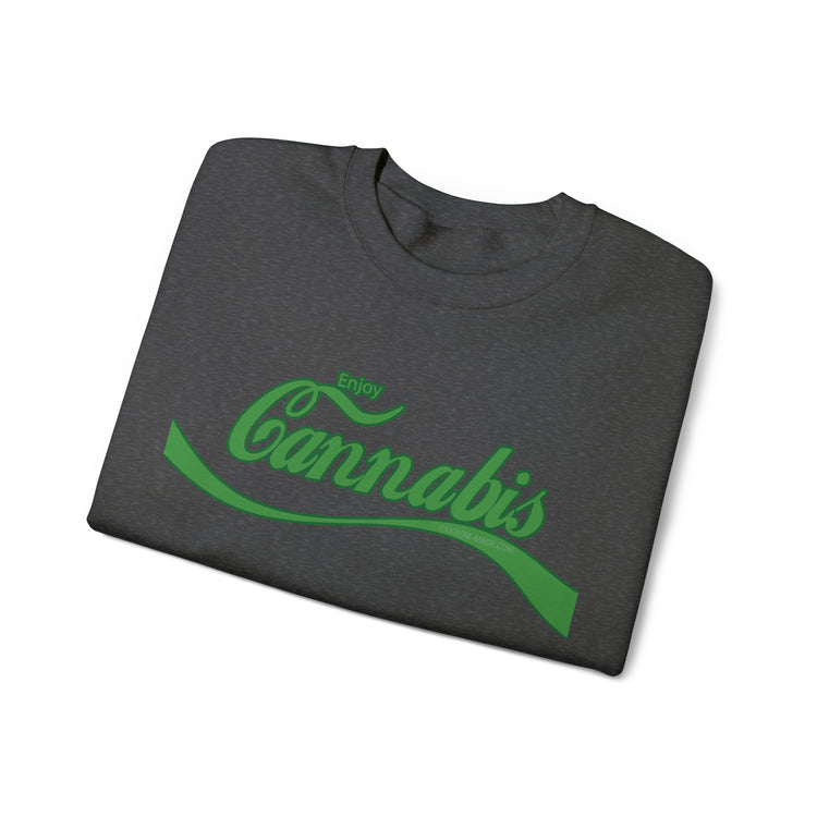 Enjoy Cannabis Crewneck Sweatshirt - Fandom-Made