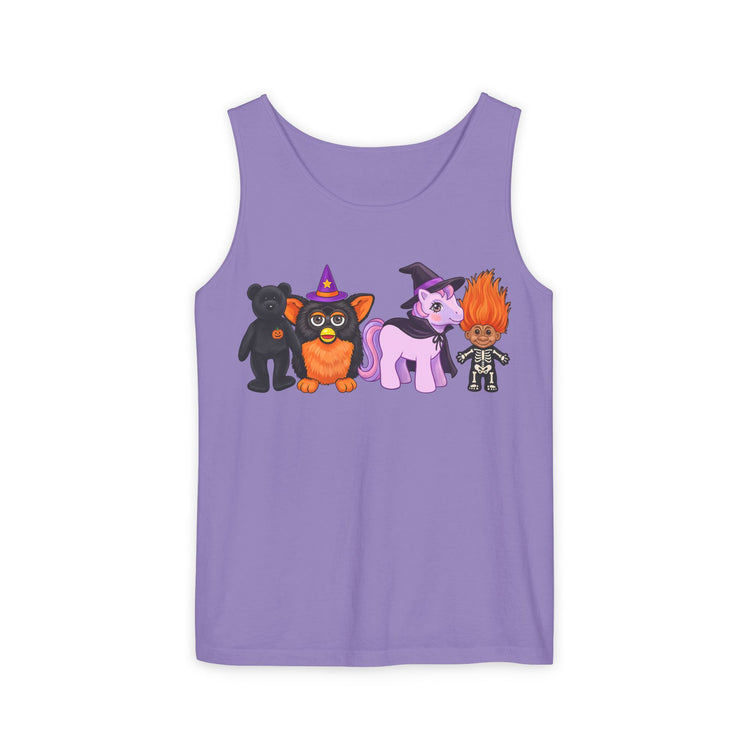 Halloween Nostalgia Unisex Garment-Dyed Tank Top