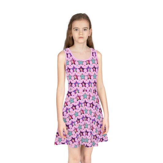Huntrix Girls' Sleeveless Sundress - Fandom-Made