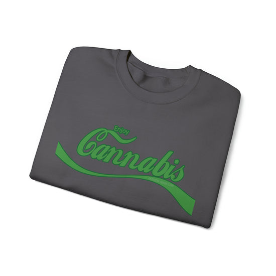 Enjoy Cannabis Crewneck Sweatshirt - Fandom-Made