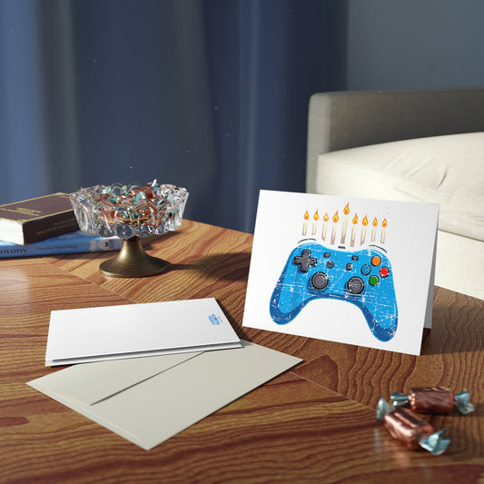 Hanukkah Gamer Greeting Cards