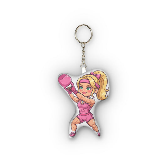 Workout Barb Mini Plush Keychain