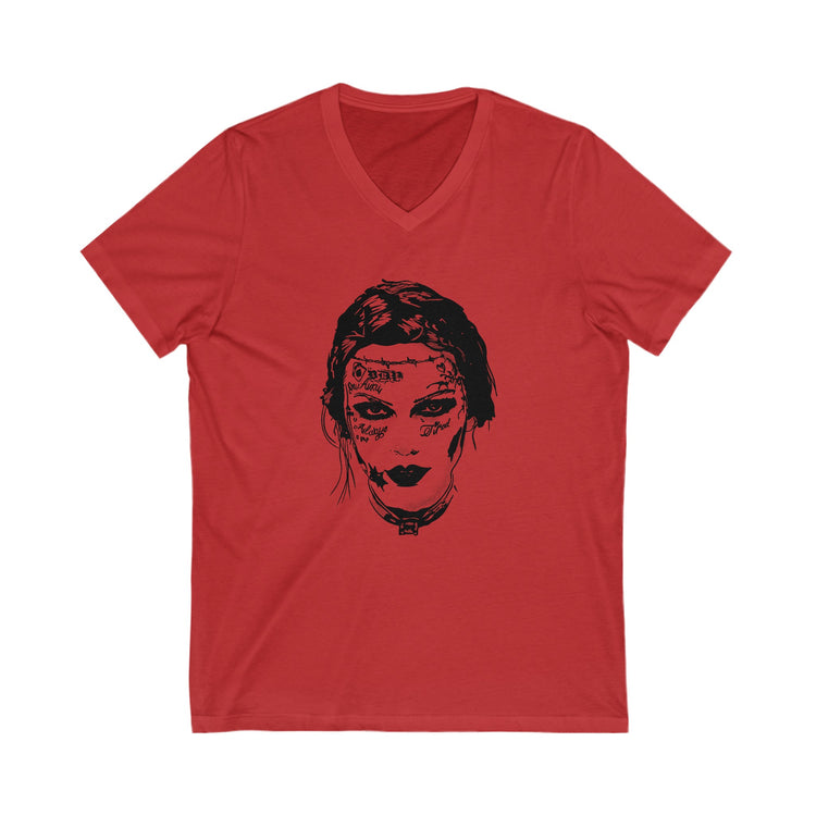 Tattooed Pop Princess V-Neck Tee - Fandom-Made