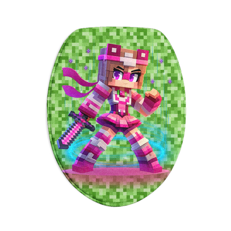 Pixel Princess Bath Mat Set
