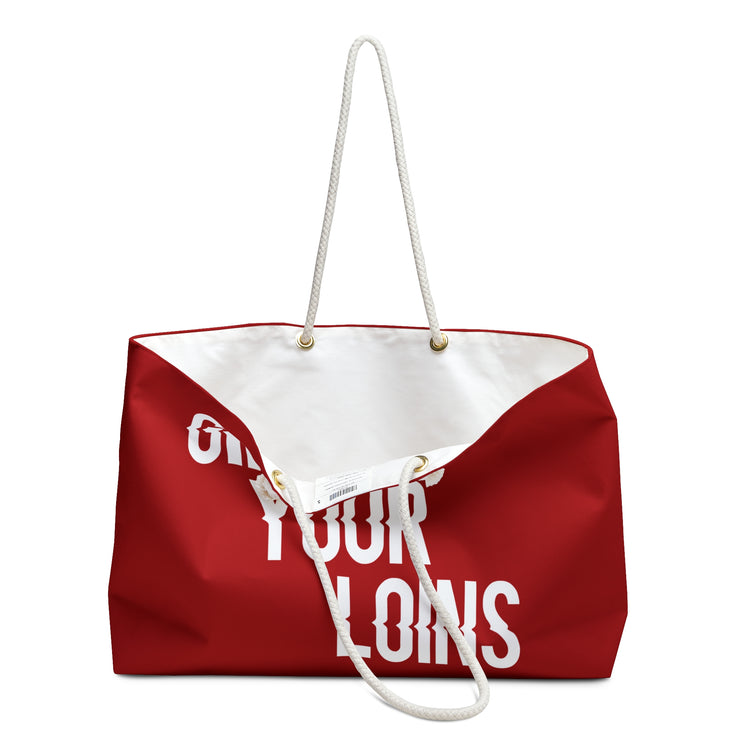 Gird Your Loins Weekender Bag - Fandom-Made