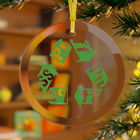 Puff Pass Recycle Glass Ornaments - Fandom-Made