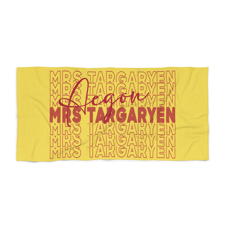Mrs. Aegon Targaryen Beach Towel