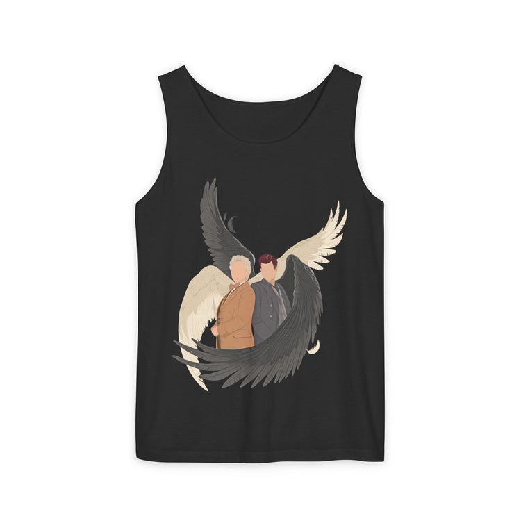 Good Omens Duo Unisex Garment-Dyed Tank Top