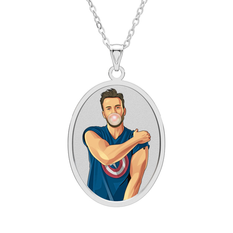 Chris Evans Oval Pendant
