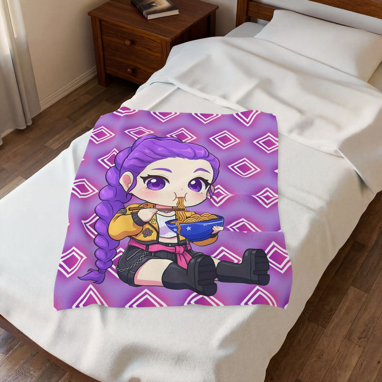 Ramen Time Rumi Velveteen Plush Blanket
