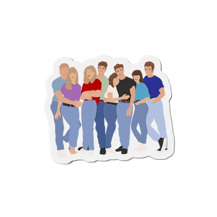 90210 Group Die-Cut Magnet - Fandom-Made