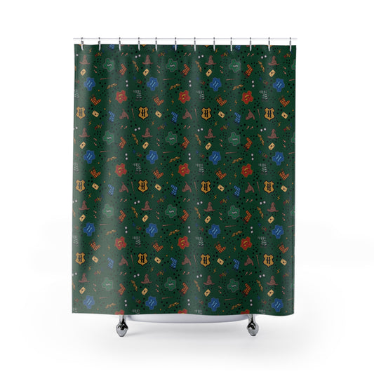 Hogwarts Slytherin House Shower Curtain