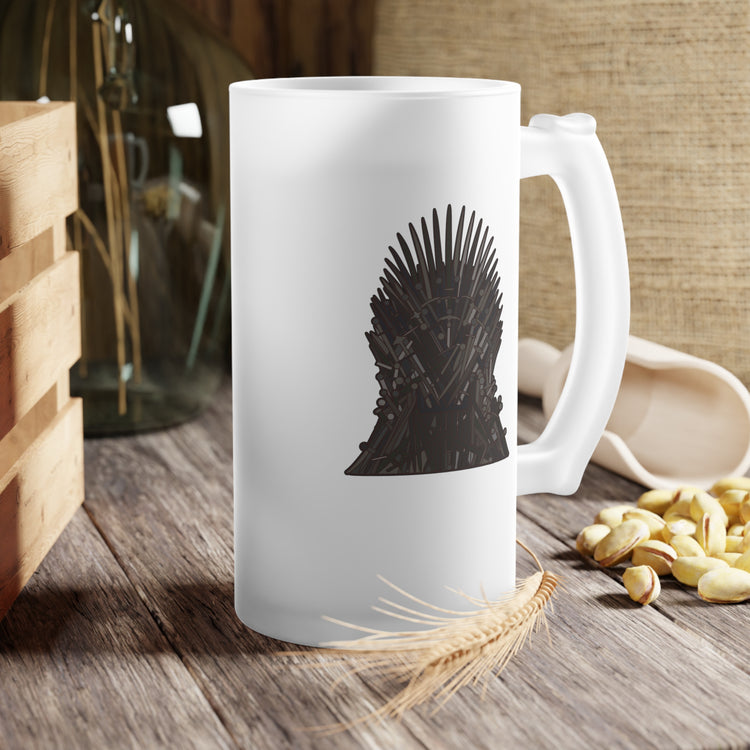 The Iron Throne Frosted Glass Beer Mug