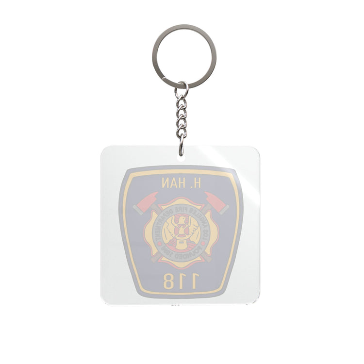 Han Badge Square Keychain