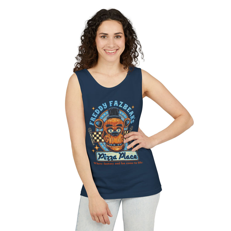 Freddy Fazbear's Pizza Place Tank Top - Fandom-Made