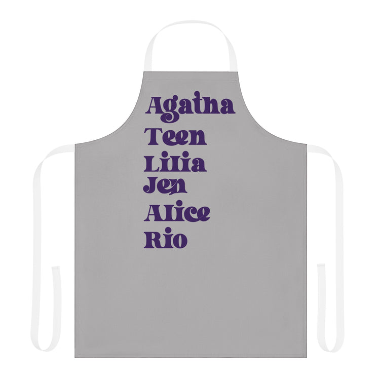 Agatha Names Apron