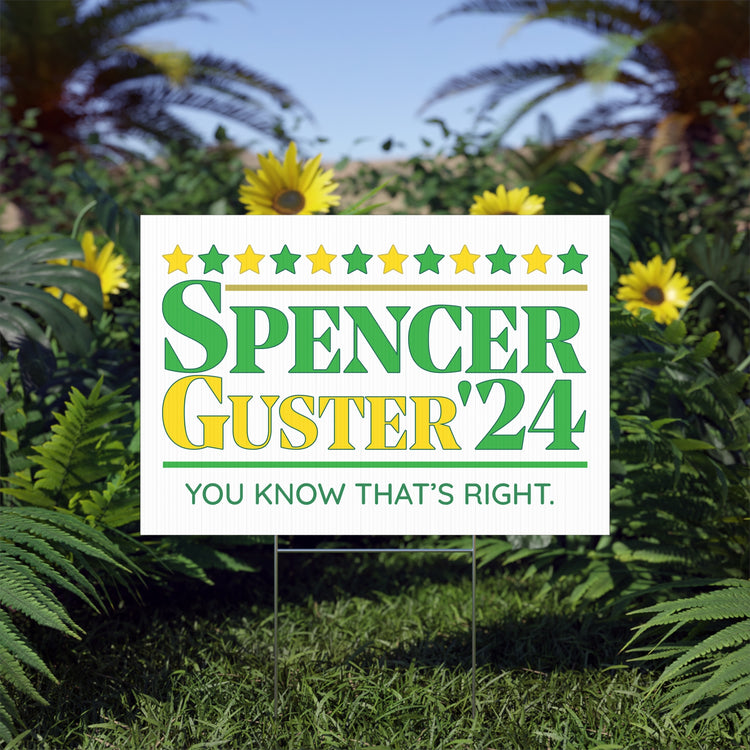 Spencer Guster '24 Lawn Sign