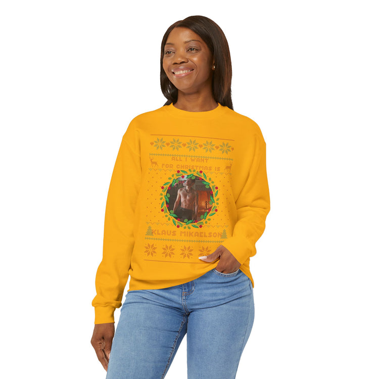 All I Want For Christmas Is Klaus Mikaelson Sweatshirt - Fandom-Made