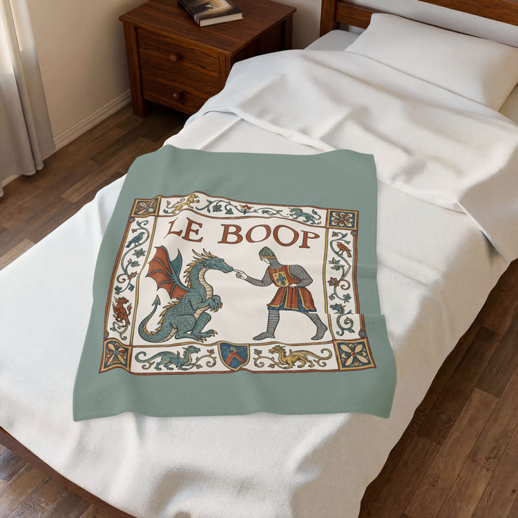 Le Boop Velveteen Plush Blanket