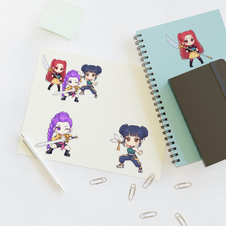 Huntirx Warriors Sticker Sheet