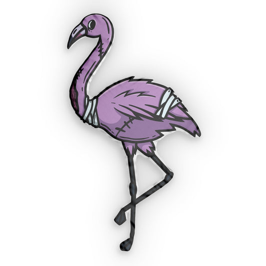 Zombie Flamingo-Shaped Pillow - Fandom-Made