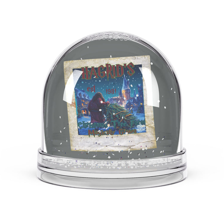 Hagrid's Christmas Trees Snow Globe