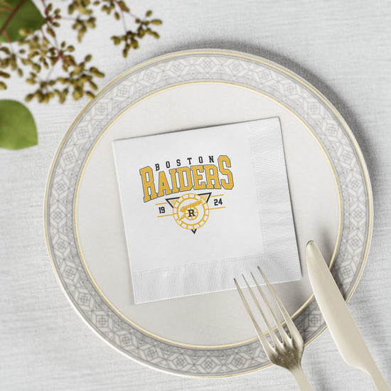 Boston Raiders Paper Napkins - Fandom-Made