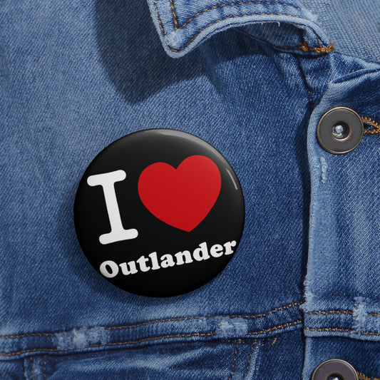 I Love Outlander Pin