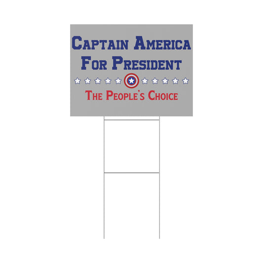 Captain America For President Yard Sign