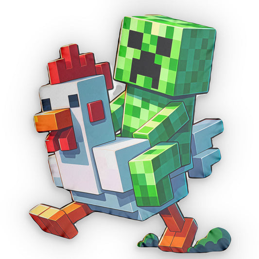 Chicken Jockey-Shaped Pillow