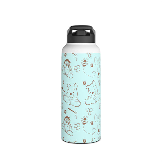 Winnie All-Over Print Stainless Steel Water Bottle - Fandom-Made