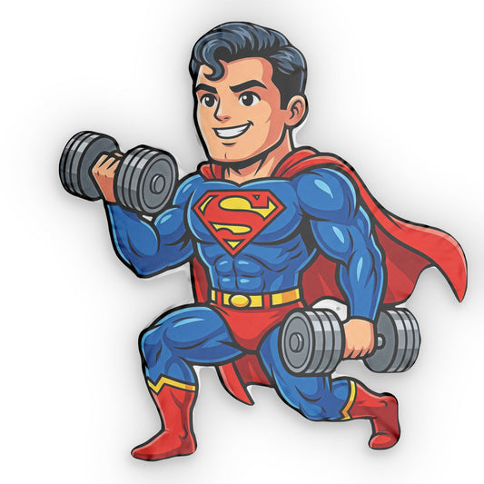 Workout Supes-Shaped Pillow