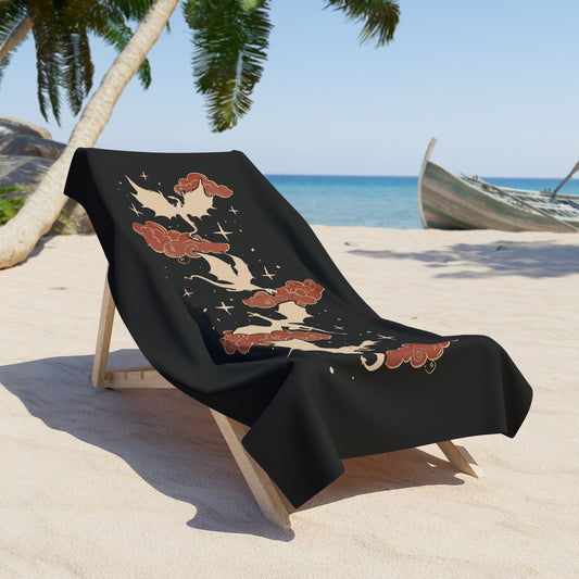 Flying Dragons Beach Towel