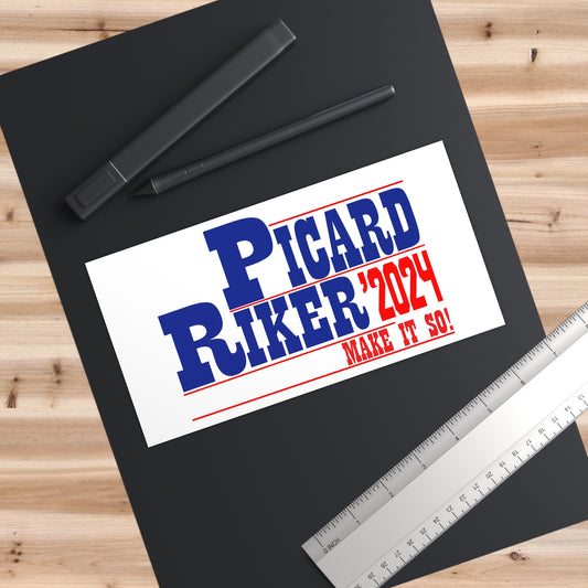 Picard Riker 2024 Bumper Stickers - Fandom-Made