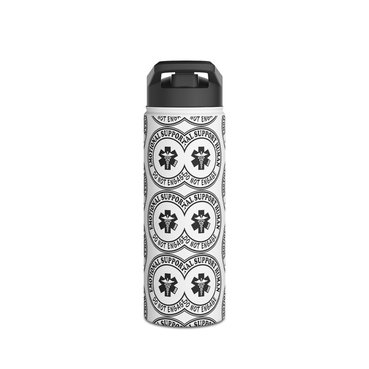 Emotional Support Human Stainless Steel Water Bottle - Fandom-Made