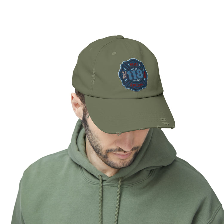 118 Squad Distressed Cap - Fandom-Made