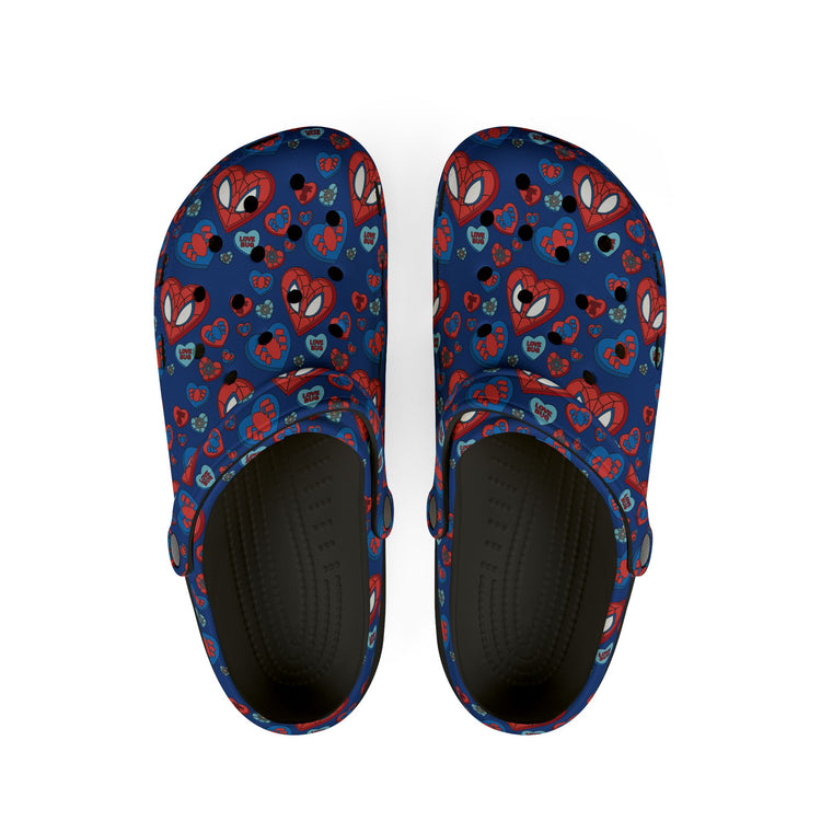 Spidey Conversation Hearts Clogs - Fandom-Made