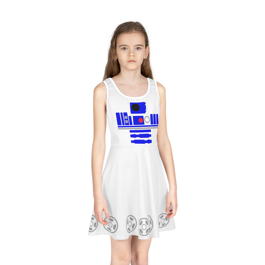 R2D2 Girls' Sleeveless Sundress - Fandom-Made
