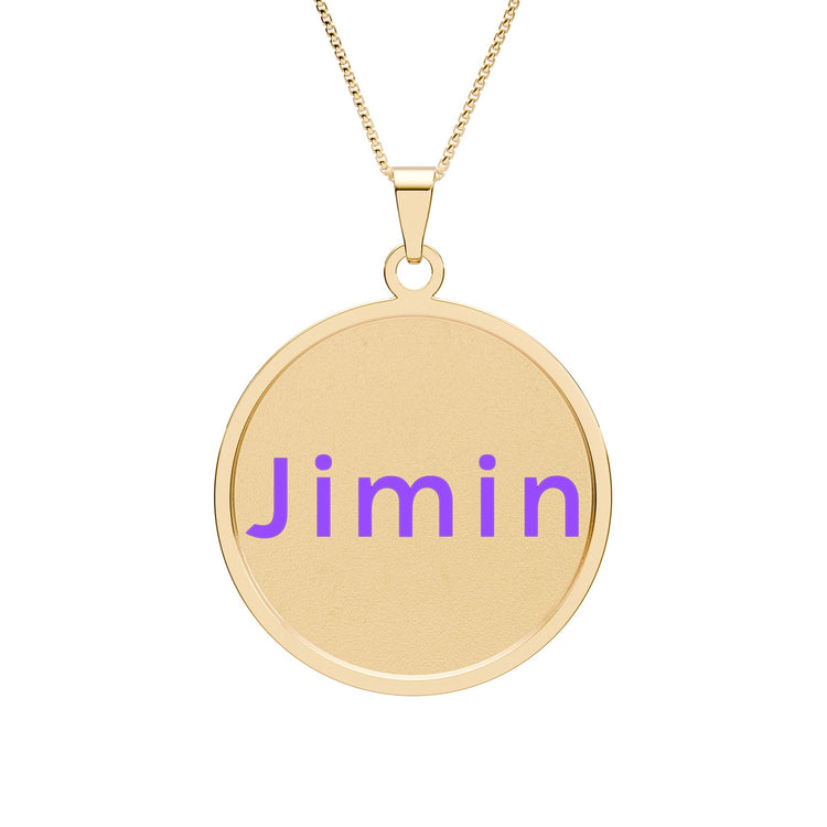 Jimin Round Photo Pendant