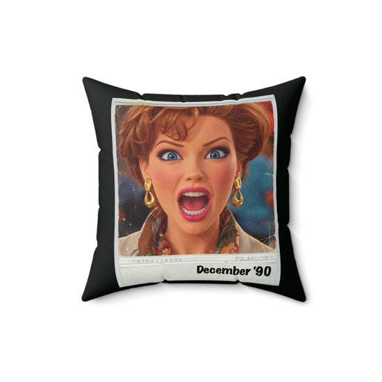 Christmas 1990 Faux Suede Square Pillow - Fandom-Made