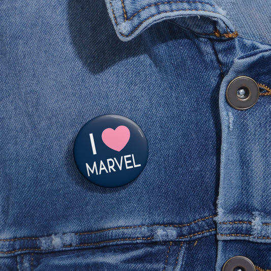 I Love Marvel Pin - Fandom-Made