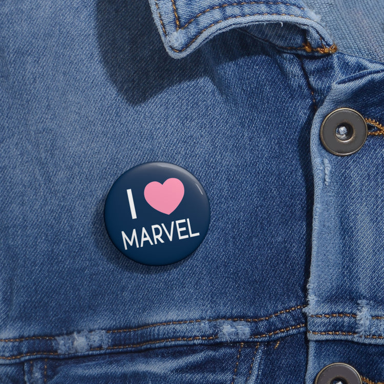 I Love Marvel Pin - Fandom-Made
